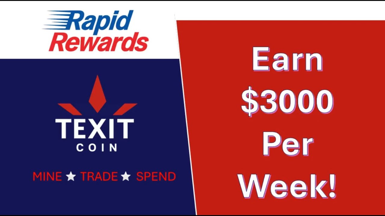 TexitCoin Rapid Rewards Compensation Plan - Earn $3,000 Per Week